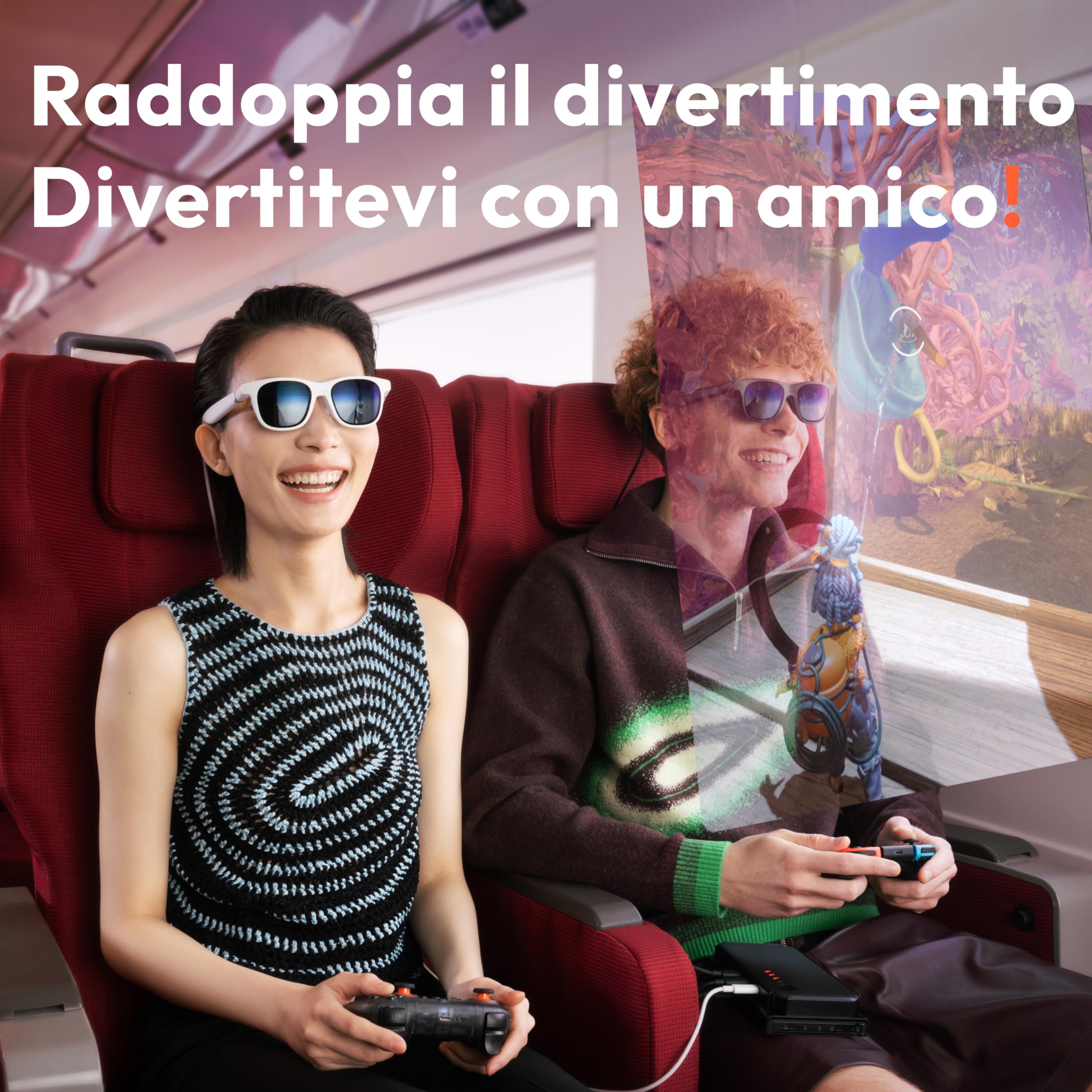 VITURE Luma PRO Occhiali XR & PRO Neckband & PRO Mobile Dock, Occhiali Gaming per iPhone 17/16/15, Android, Mac, PC, Steam Deck, Switch, Switch 2