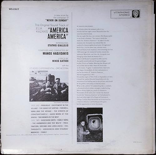 Vista 2 de Elia Kazan's "America America" Soundtrack Lp
