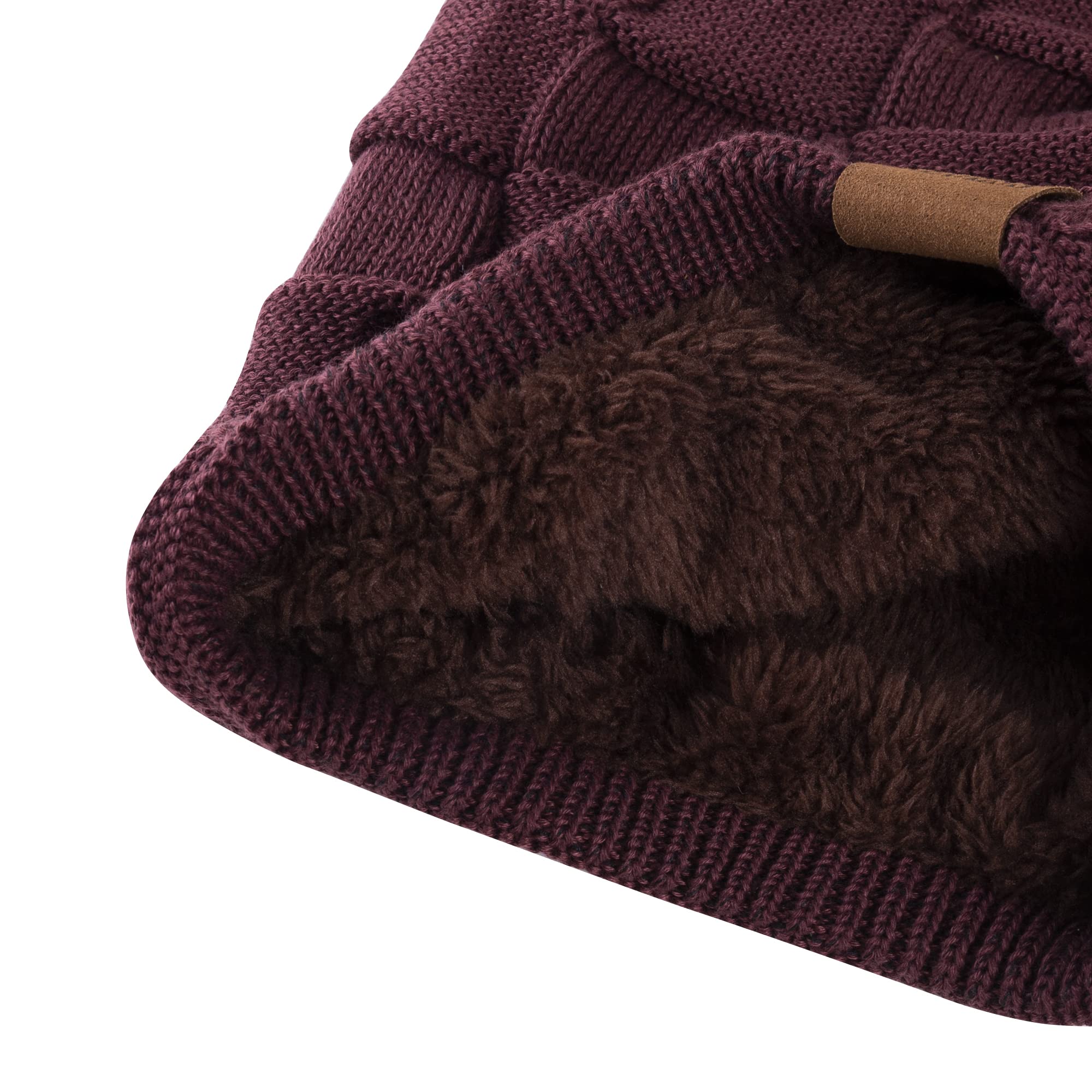 REDESS Cappello a Berretto per Uomini e Donne Cappelli Caldi Invernali in Maglia Slouchy Cappello a Cranio Spesso
