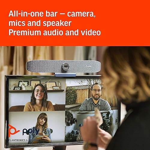 Miniatura 3 de Poly Studio P15 - Barra de video personal (Plantronics + Polycom) - Calidad de video 4K - Solución de cámara, micrófonos y altavoces con audio y