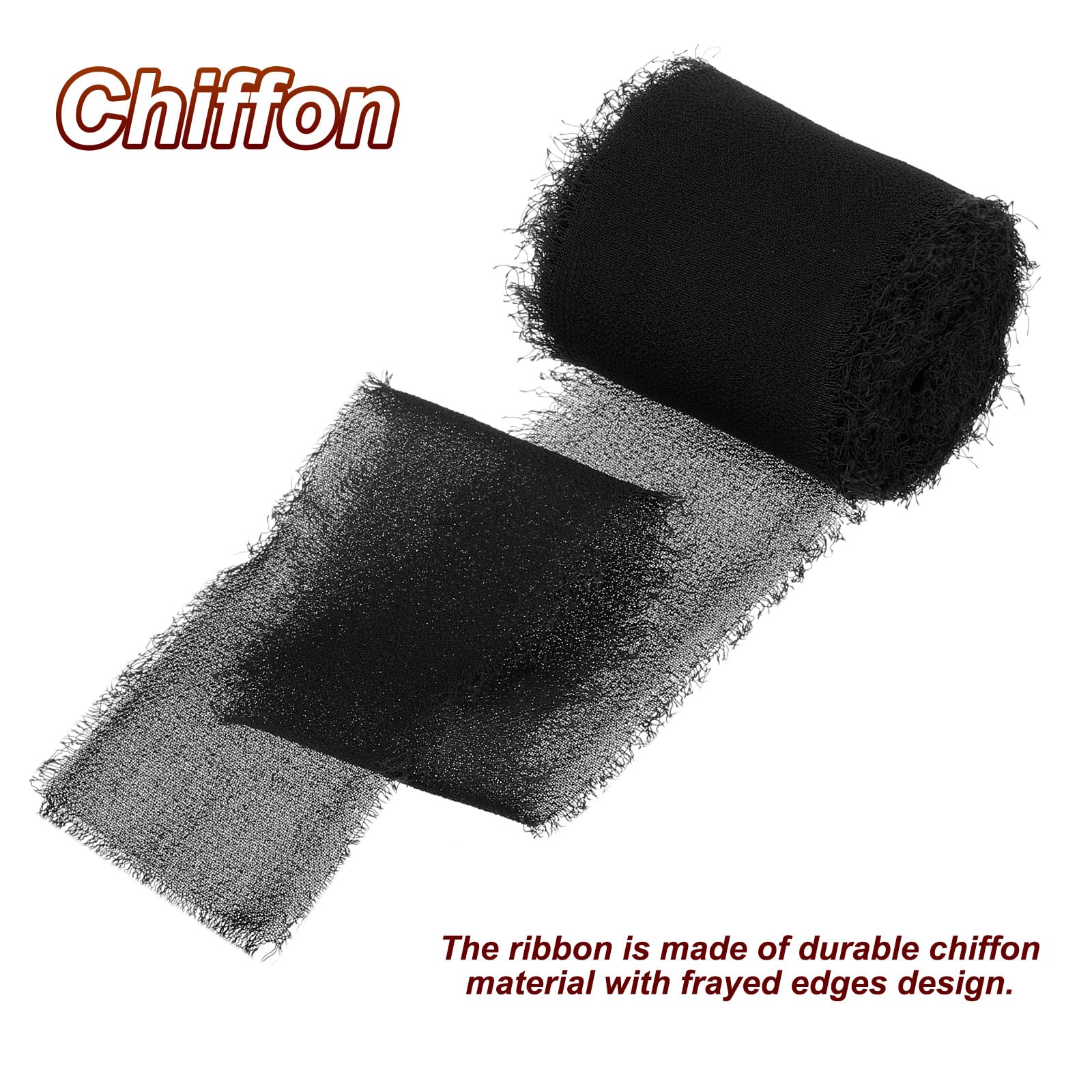 PATIKIL 1.5 in x 5 Yard Chiffon Ribbon - Image 3