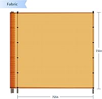 Vista 3 de E&K Valla de malla al aire libre con postes Panel de valla portátil movible independiente para patio trasero, valla de piscina para verduras