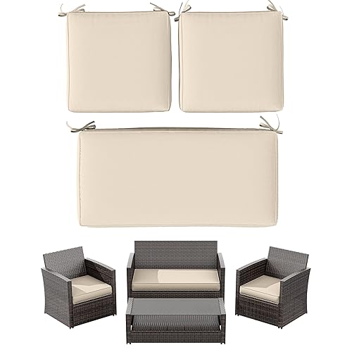 3 Pack Outdoor Furniture Cushions,High-Elastic Replacement Sponge Fits for 4-Seater