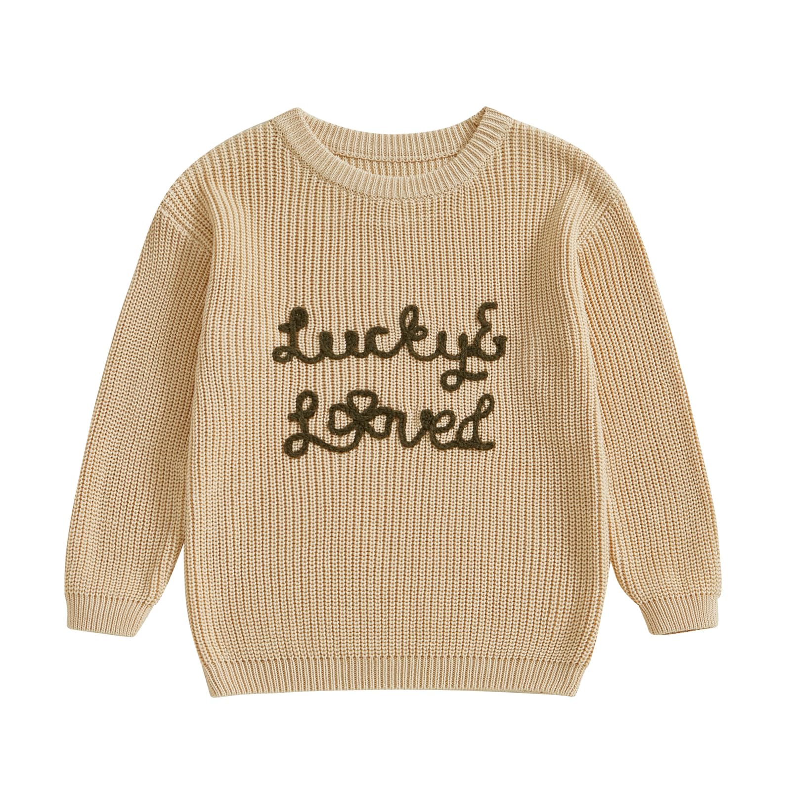 LSFYSZD Toddler Baby Girls Boys Halloween Pumpkin Sweaters Long Sleeve Crew Neck Winter Warm Knitwear Pullover Jumpers Top — view 86