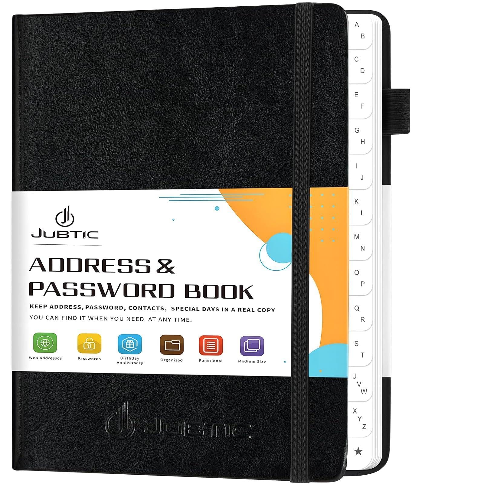 Amazon.com : JUBTIC Address book with Alphabetical Tabs, Hardcover