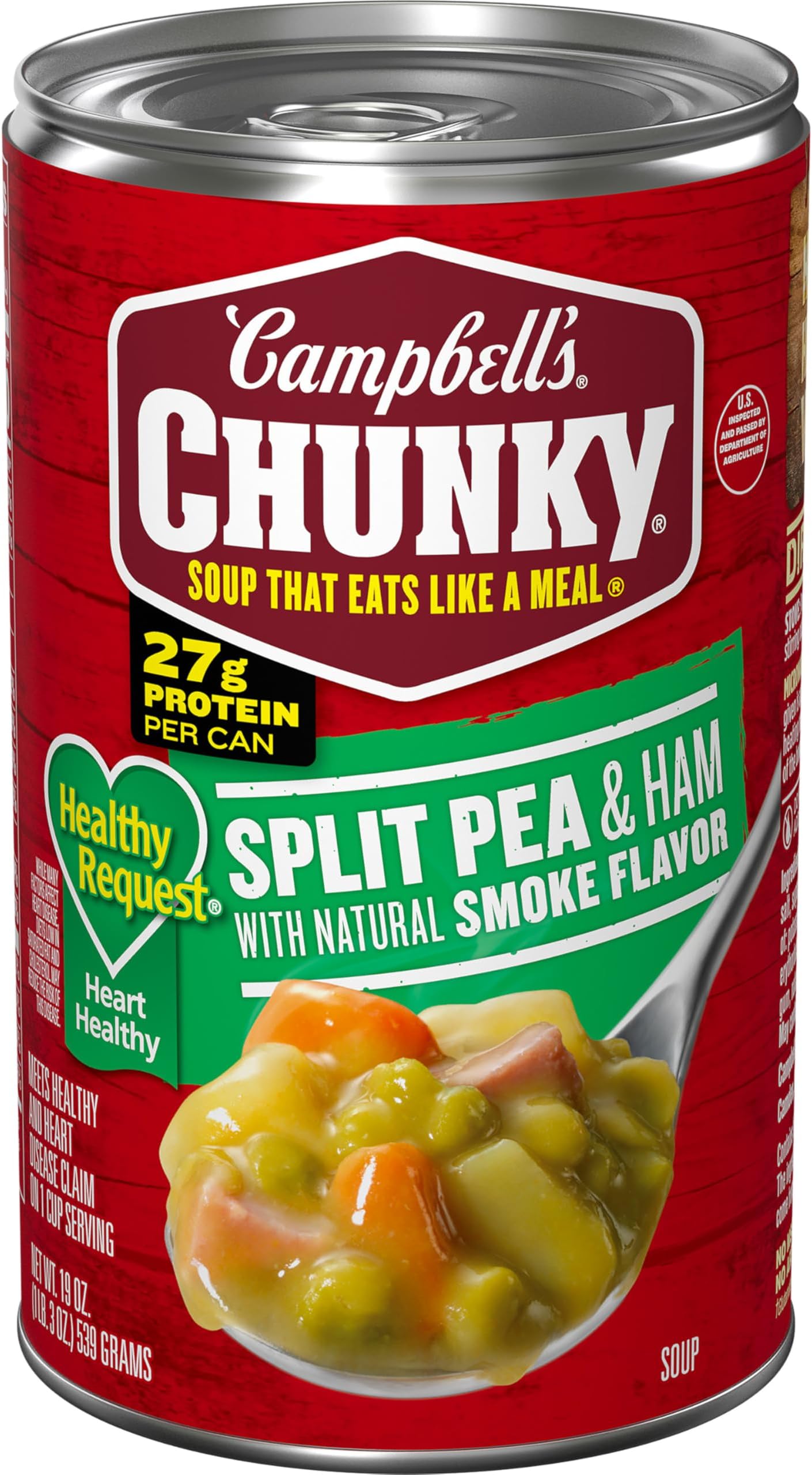 Healthy Request Soup, Split Pea Soup With Ham, 19 Oz Can