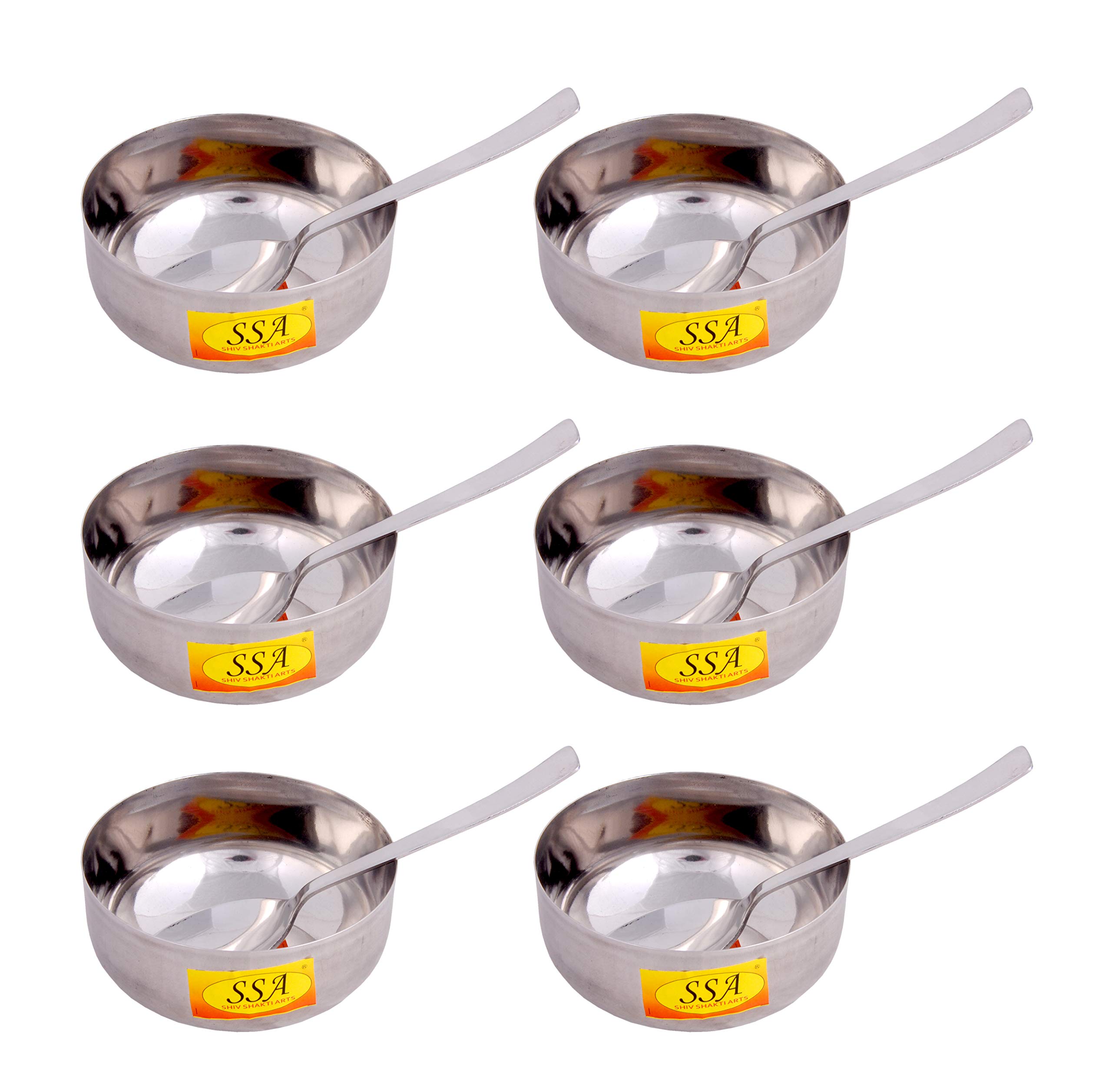 Stainless Steel Handi Bowl Set with Spoon - SHIV SHAKTI ARTS -10