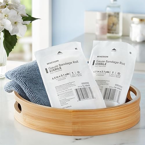 Miniatura 3 de McKesson Sterile 6-Ply Fluff-Dried Cotton Gauze Bandage Roll, 4.5 inches x 3.1 yards