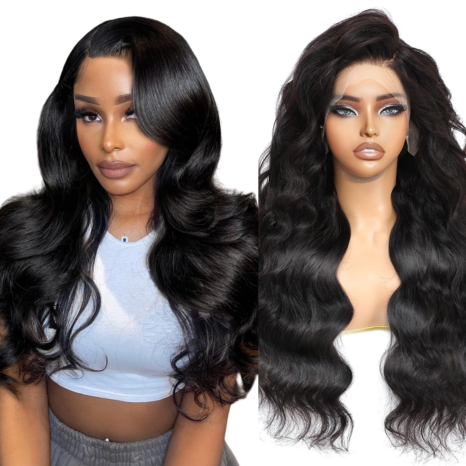 Body Wave Wigs Human Hair 200% Density