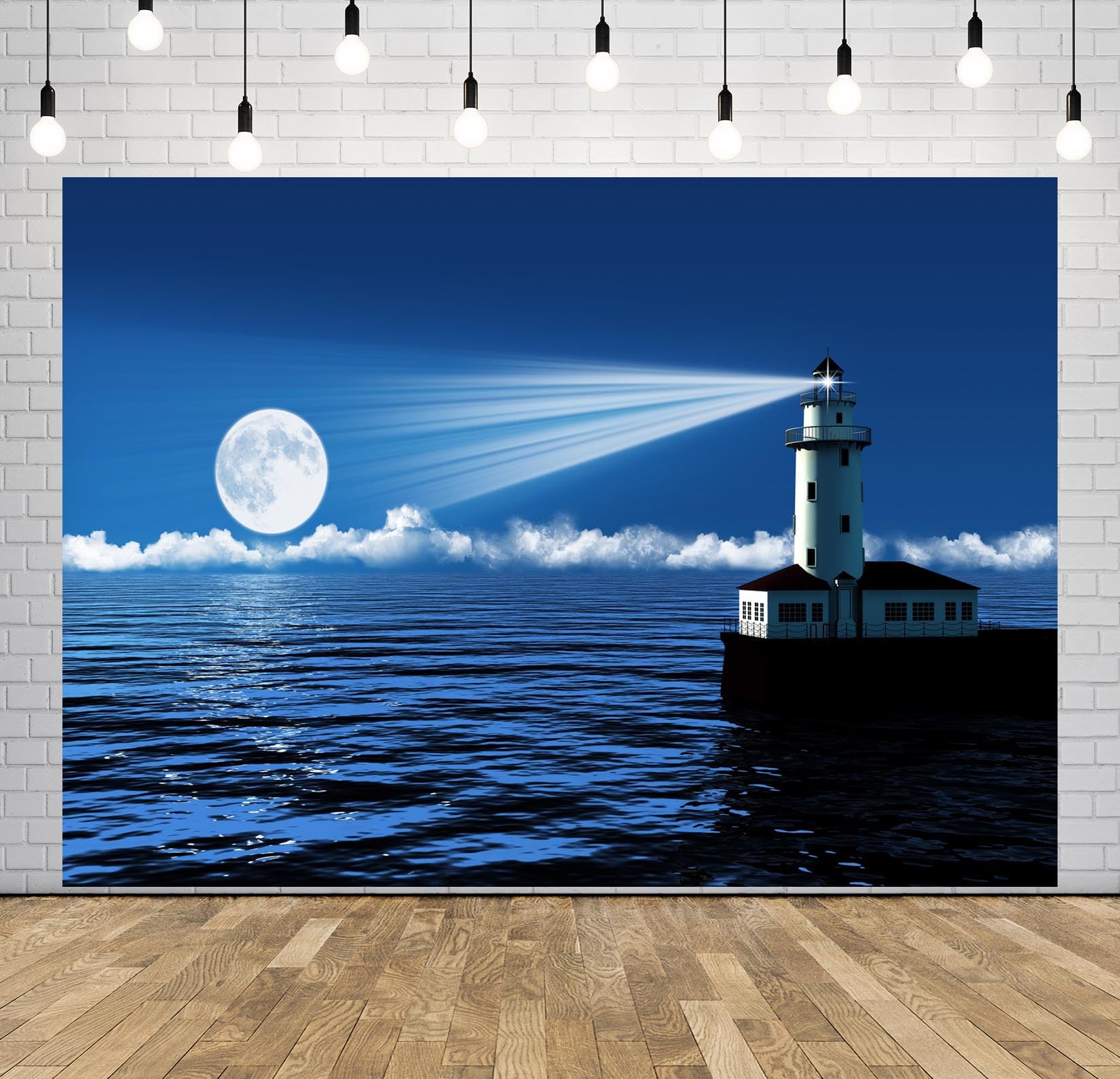 Lighthouse Party Decor Nautical Decor Ocean Blue Lighthouse, Beach