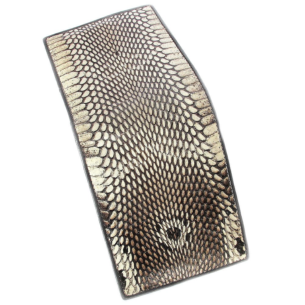 (UNIQUE NATURAL PRINT)GENUINE HEAD COBRA BI FOLD WALLET
