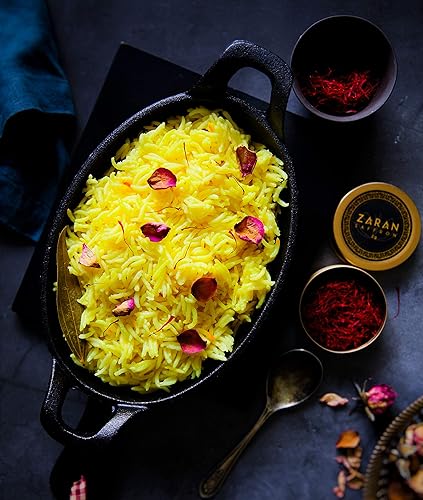 Miniatura 4 de Hilos de azafrán superior (de alta calidad). Especias de azafrán rojo para tu paella, risotto, té persa, arroz persa y leche dorada de Zaran Saffron