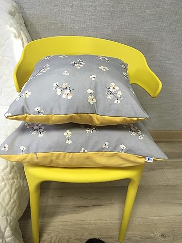 Miniatura 5 de Blue Elephant LLC Handmade Pillows with Cherry Flower Design 20 in x 20 in