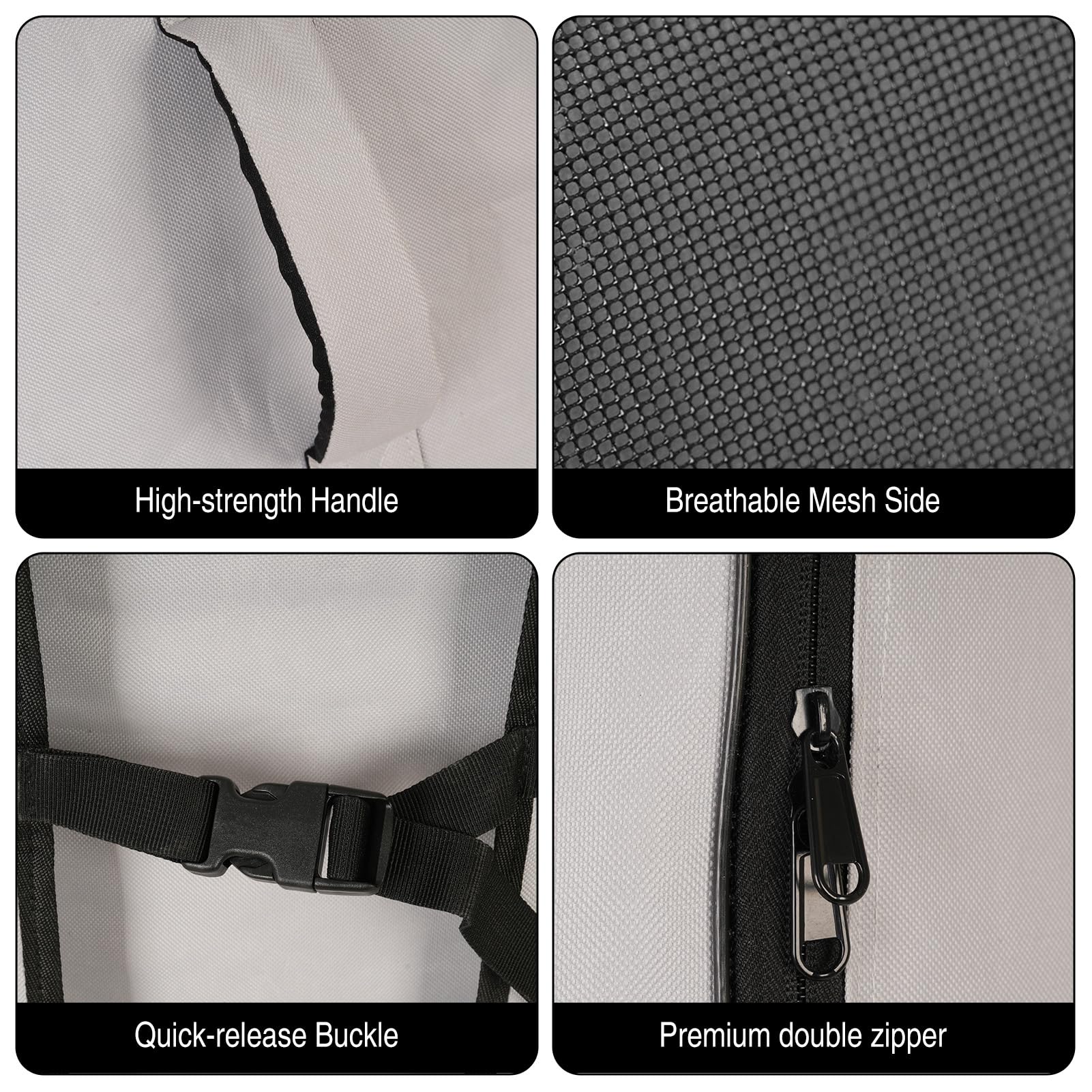 SOUUXIU Inflatable Paddleboard Backpack 105L/125L Waterproof with Side Mesh Pocket+ Buckle Strap, SUP Surfboard Bag Oxford Cloth Lightweight Paddle Board Backpack for Surfing Paddleboarding