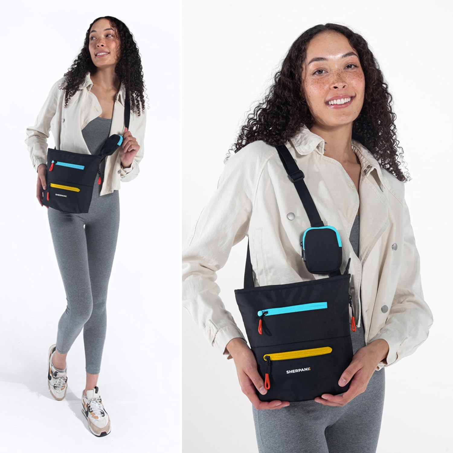 Sherpani Sadie, Nylon Crossbody Bag, Lightweight Shoulder Bag, Travel Cross Body, Crossbody Purse, RFID Protection - Image 2