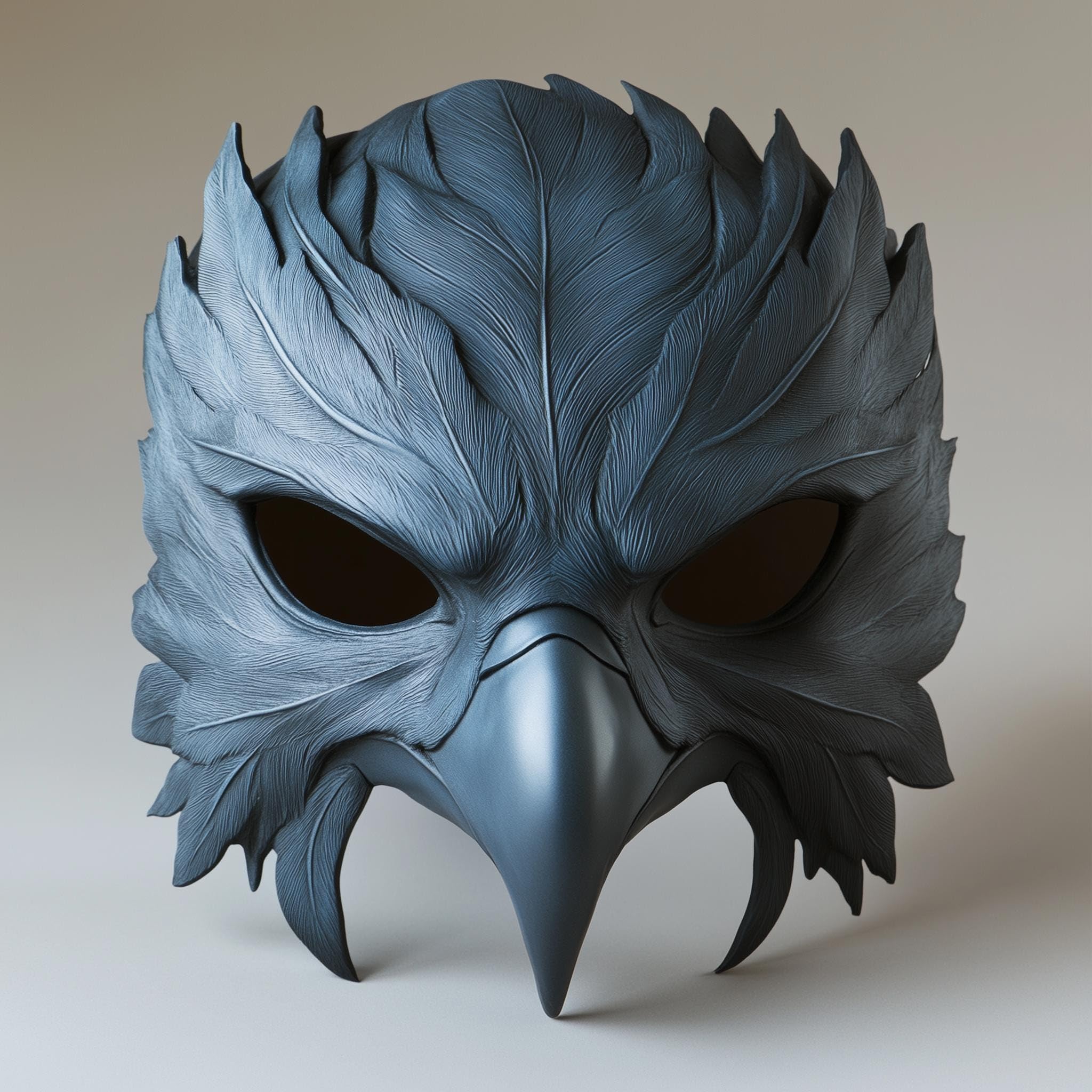 Nadruk 3D Raven Gotycki Ptak Wojownik Maska | Doktor Plagi Cosplay Fantasy Beak | Ciemny Mistyczny Halloween LARP Kostium Akcesoria