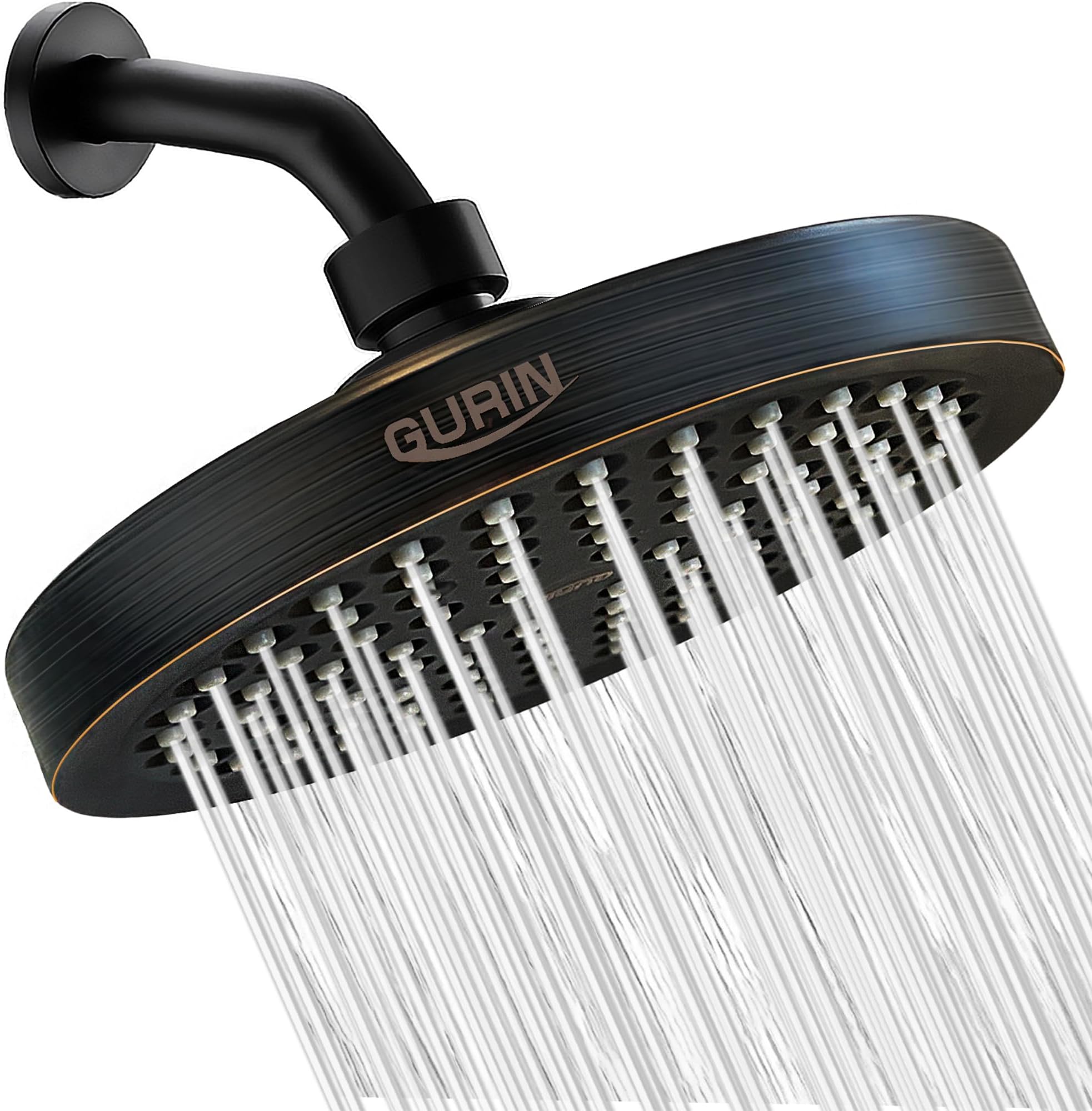 GURIN Shower Head High Pressure Rain, Luxury Bathroom Showerhead with Adjusta...