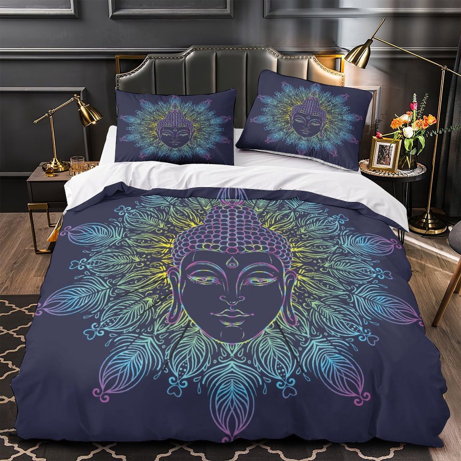 Housse de couette 3D Boxer parure de lit microfibre hypoallergénique