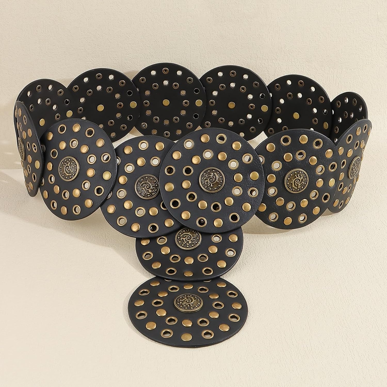 Motorcycle Wide Disc Belt Fashion Hot Girl PU Belt Fashion Enthusiasts Belt Coat Dress Female Decorative Waistband