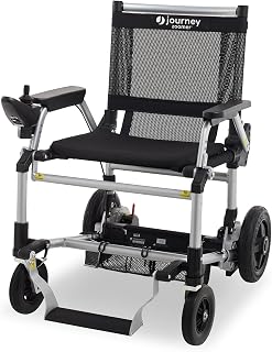 Journey Zoomer Electric Power Chair - Lightweight Foldable Battery Powered Wheelchair for Adults & Seniors - 300lb Weight Capacity & TSA-Compliant