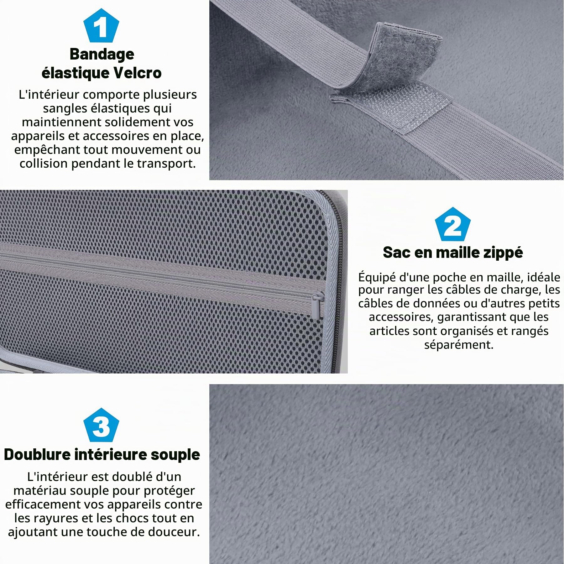 co2CREA Dur Étui de Voyage Rigide Housse Cas pour HP OfficeJet 250 Mobile AiO Jet d'encre（boîte Seule） (Housse pour HP 250)