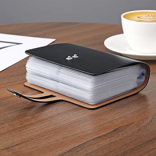 Miniatura 4 de El soporte para tarjetas de crédito RFID viene con soporte para licencia de conducir, organizador de tarjetas de visita de cuero y protector de