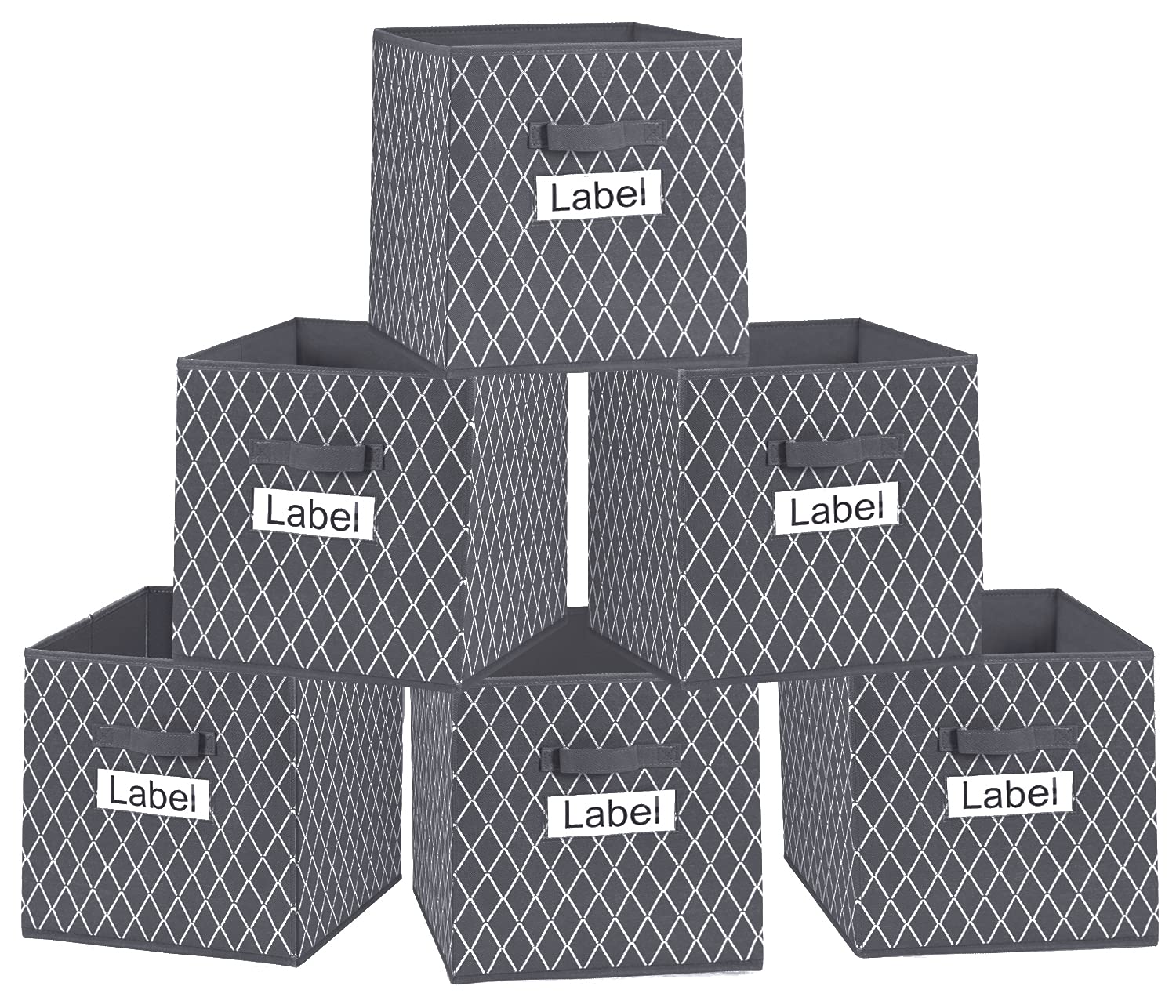 Buy Cube kallax Storage Boxes 26x26x28cm for Shelving Unit, Grey