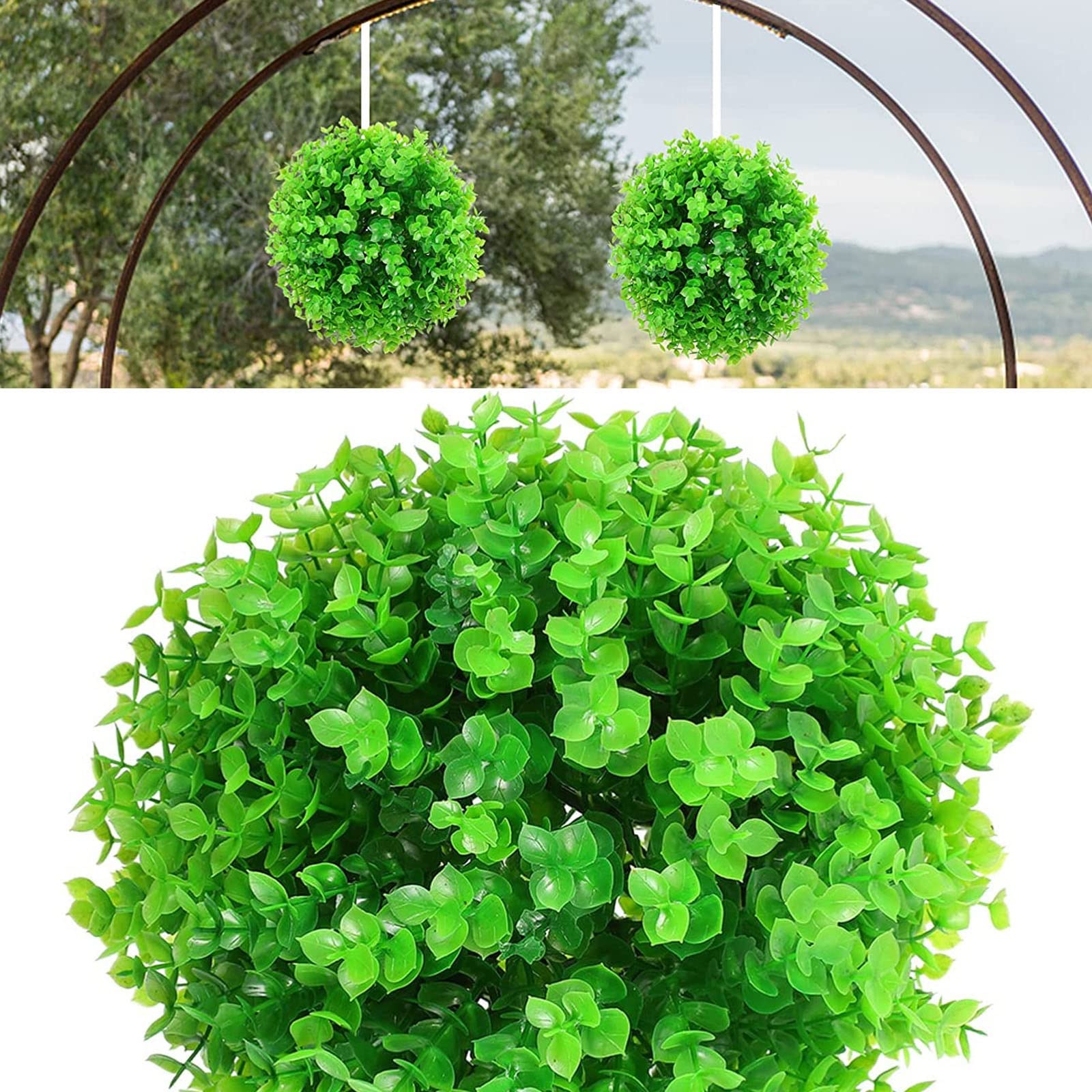 Boule de buis artificiel avec construction robuste pour le jardin