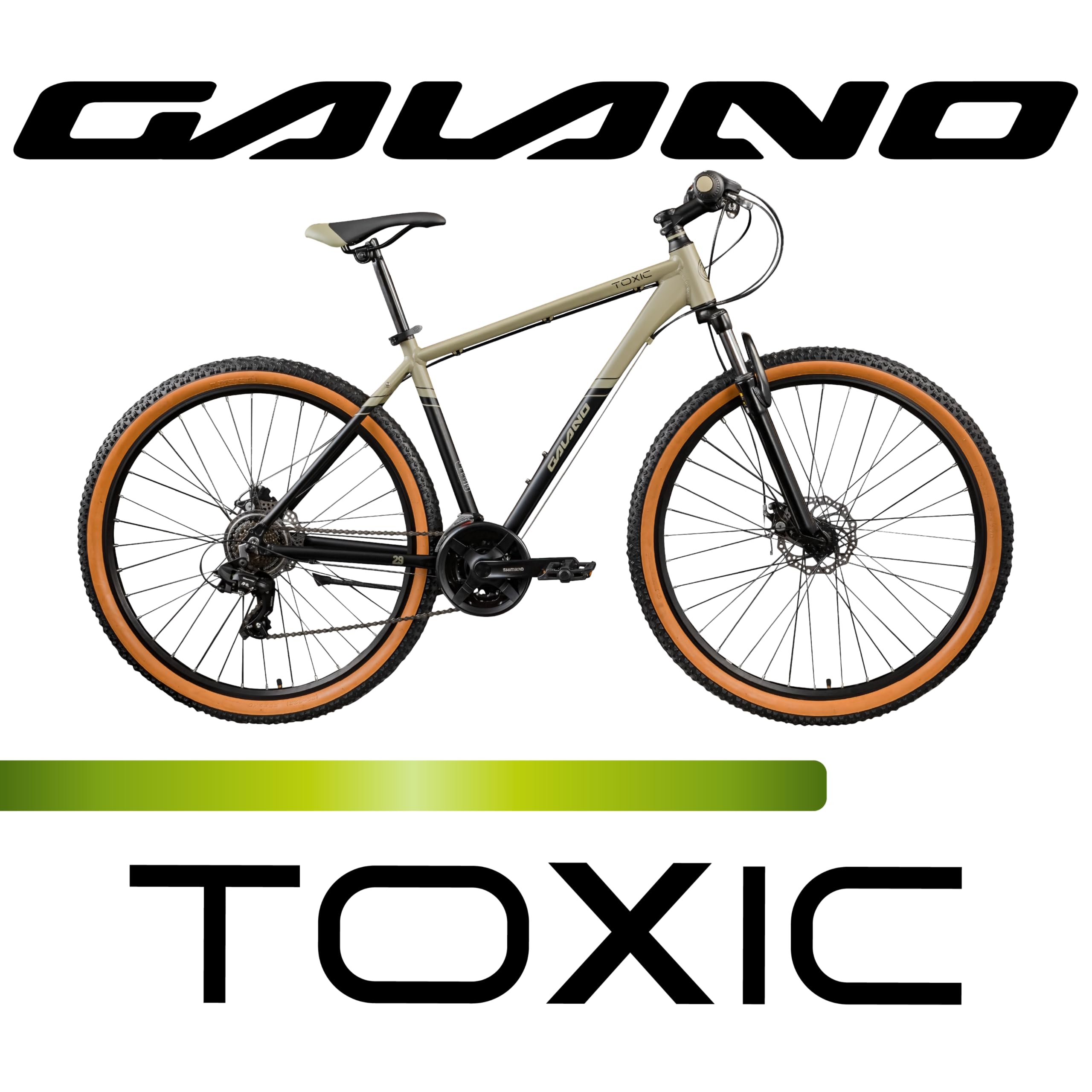 Galano Toxic Mountainbike Hardtail 29 Zoll für Erwachsene MTB Fahrrad 21 Gang Federgabel Scheibenbremsen