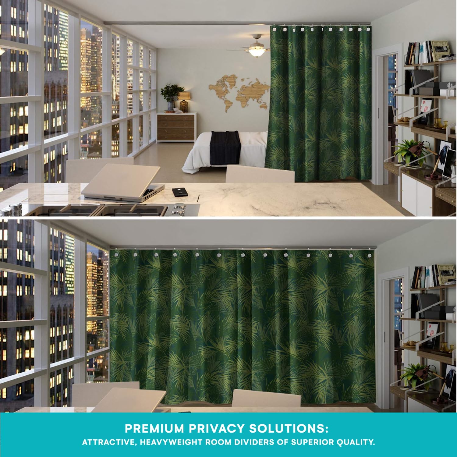 Room/Dividers/Now Premium Room Divider Curtain, 8ft Tall x 5ft Wide (Blue Stripe) | Premium Curtains for Room Partition, Privacy or Blackout | Large Room Divider Curtain | Room Dividers Curtains