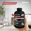 Maca Black High Dose - 45000 mg Equivalent (100:1 Extract) with Zinc Calcium Vitamin B6 L-Arginine & Taurine - 180 Vegan Maca Capsules - No Caffeine Gluten & Lactose Free