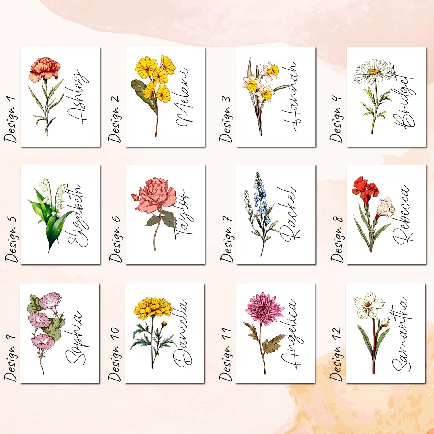 Personalized Magnetic Bookmark with Name, Custom Name Page Marker for Readers, Teachers, and Students, Floral and Botanical Design, Unique Gift for Book Lovers, Women, and Friends - Image 3