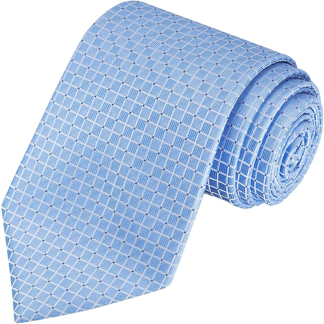 KissTies 63'' XL Solid Extra Long Tie Wedding Necktie + Gift Box
