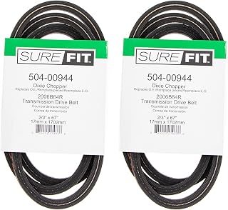 SureFit Replacement Engine Drive Transmission Belts for Dixie Chopper Silver Eagle 2006B64R - 2 Pack OEM Quality