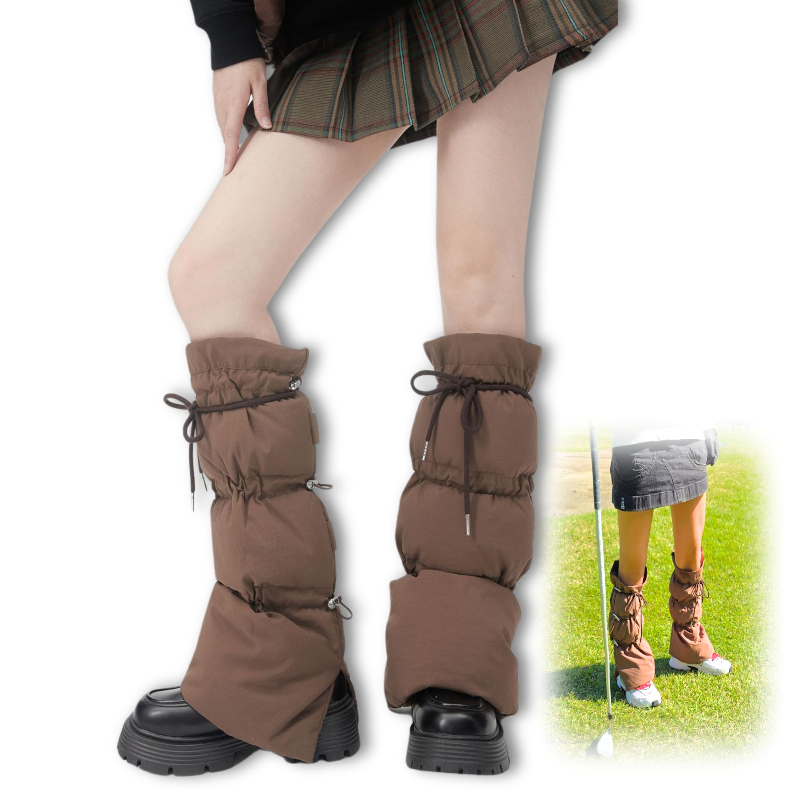 Amazon.co.jp: [Polaristure] ゴルフ レッグウォーマー レディース 冬