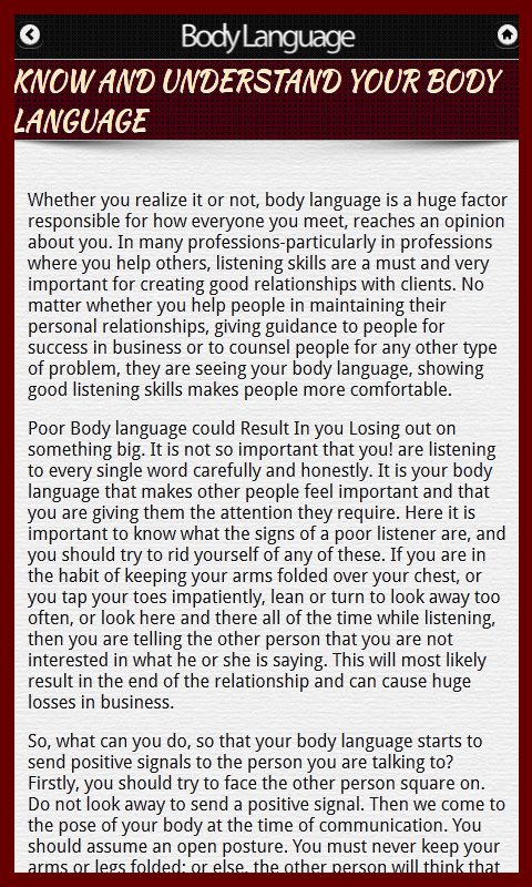 Body Language - App on Amazon Appstore