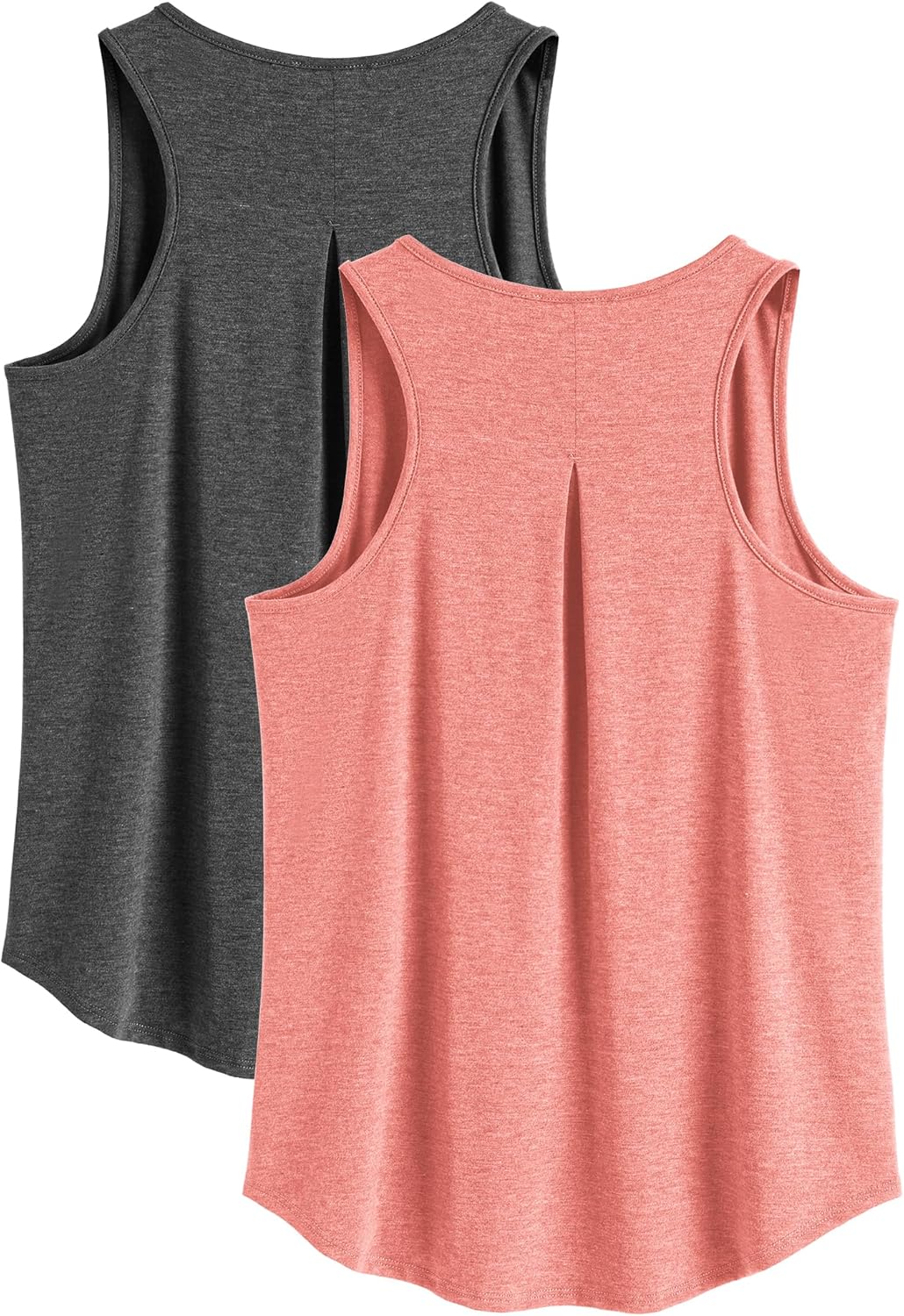 PINSPARK Workout Tops for Women Racerback Tank Top Pack Sleeveless Athletic Running Tops Loose Gym Shirt Quick Dry Yoga Tank