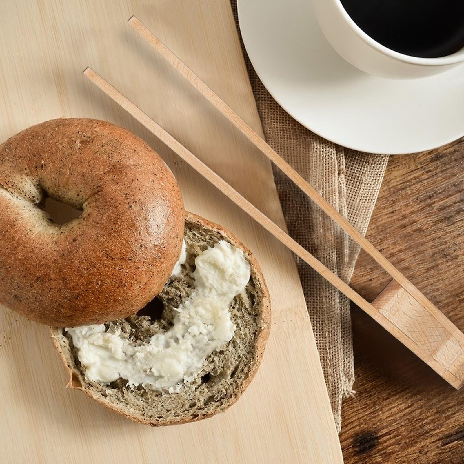 Pinze in legno per tostapane, barra per il pane in legno | Accessorio per toast tostato