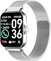 Pulseira de relógio de malha de metal de 22 mm compatível com smartwatch IDW19, IDW13, IDW16, pulseira de substituição de aço inoxidável com fecho magnético de liberação rápida para Fitpolo