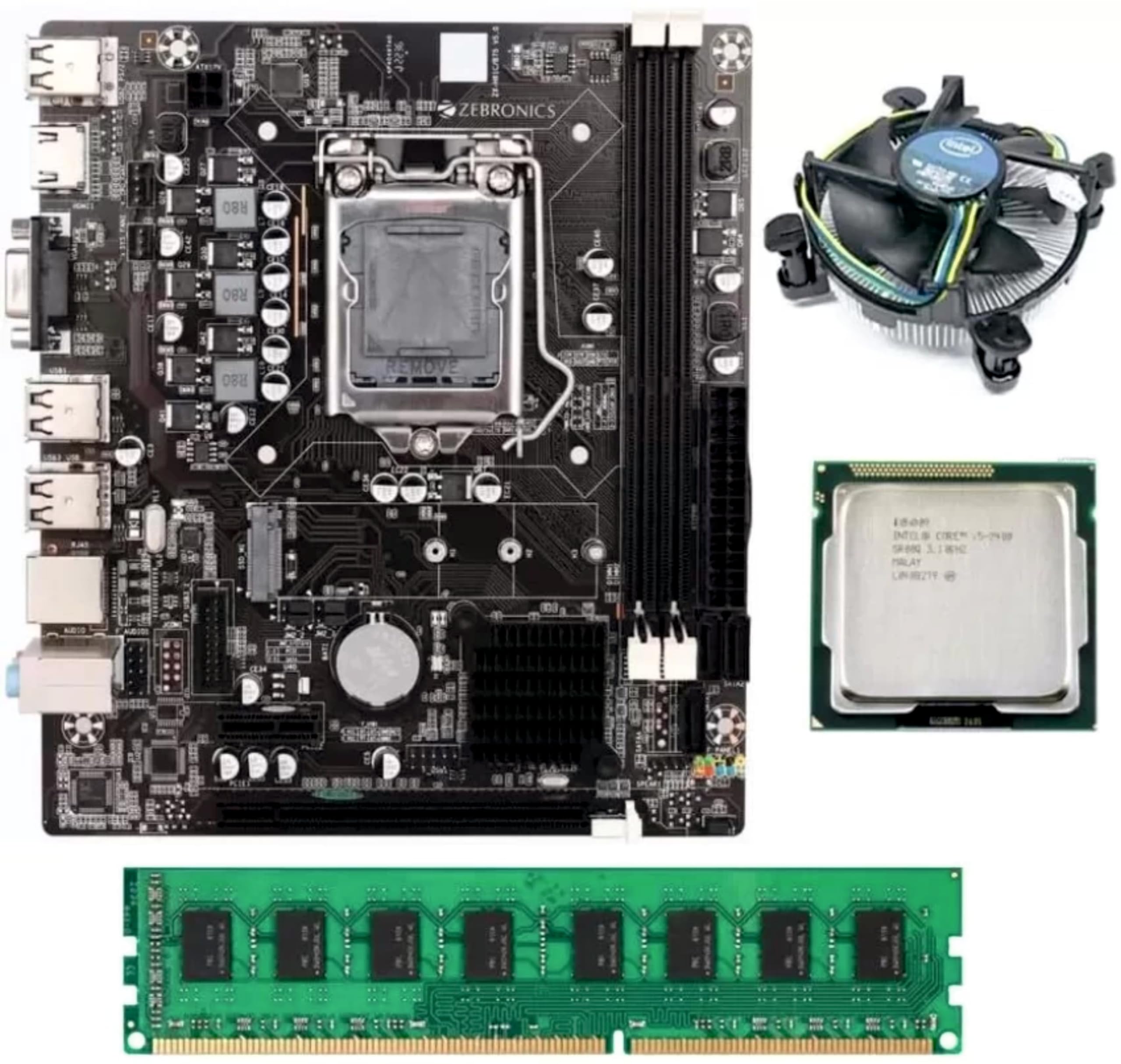 H61 ATX Motherboard Combo Kit With Processor I5 2400 + 8GB DDR3 RAM + CPU Fan (2 Year Warranty) By MAYANK Enterprises KARNAL-picture-10
