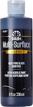 FolkArt Multi-Surface Acrylic Paint (8 oz), Pure Black