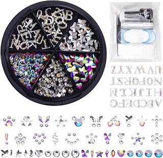 154 Letter pcs Teeth Gem Kit,Tooth Gems for DIY Crystals Teeth Jewelry Kit for Girls Gold Y2K Butterfly Love for Boys Silver (Silver)