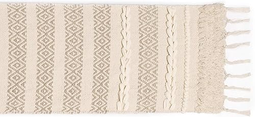 Vista 9 de REDEARTH Manteles individuales tejidos a mano, exquisitos hechos a mano, bohemios, decorativos para mesa de comedor, mesa de café, consola