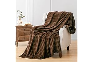 Vessia Flannel Fleece Chocolate Throw Blanket: Cozy Comfort for All Seasons