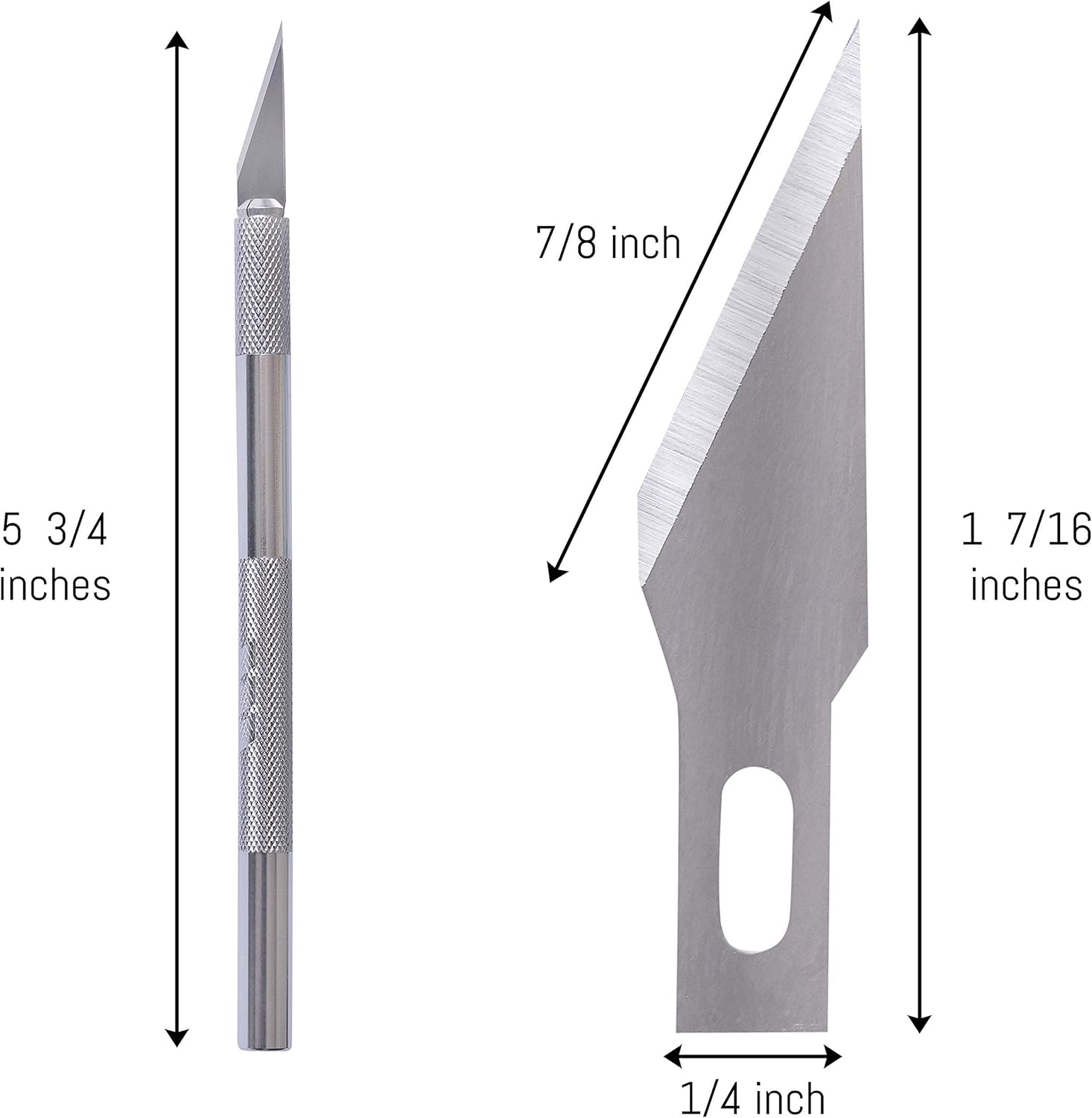 WA Portman Premium Hobby Knife Set with Sharp Craft Blades -12 pc Precision Knife Set - #11 Utility Knife Blades - Crafting Knife and Craft Blades Ideal for Art Supply Kits - Art Knives & Blades : Arts, Crafts & Sewing