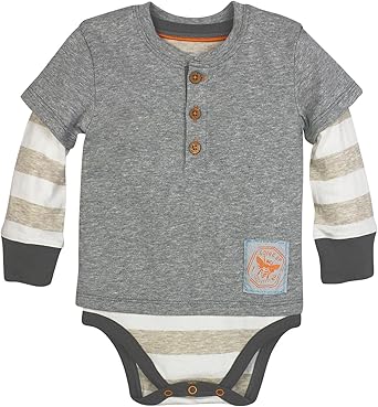 Amazon Com Burt S Bees Baby Baby Boys Short Long Sleeve One Piece Bodysuits 100 Organic Cotton Heather Grey 0 3 Months Clothing Shoes Jewelry