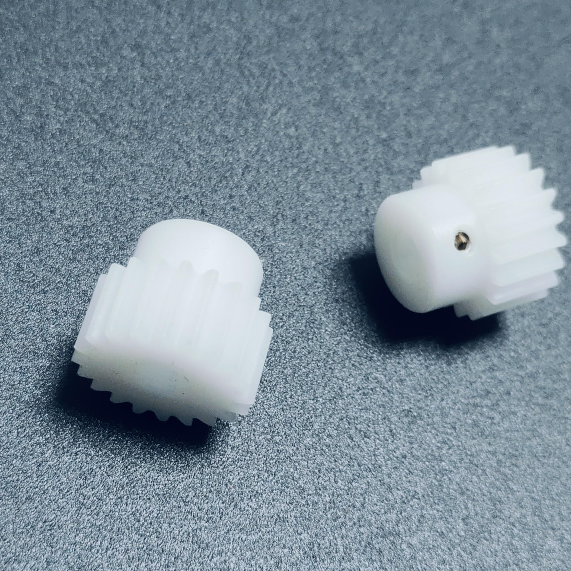 Cylindrical Drive 2pcs 0.5 Module 27 Teeth Plastic Spur Gear 5mm Teeth Thickness Straight Teeth Pinion 0.5M 27T Cylindrical Gear with Step Rack Machinery(8mm bore)