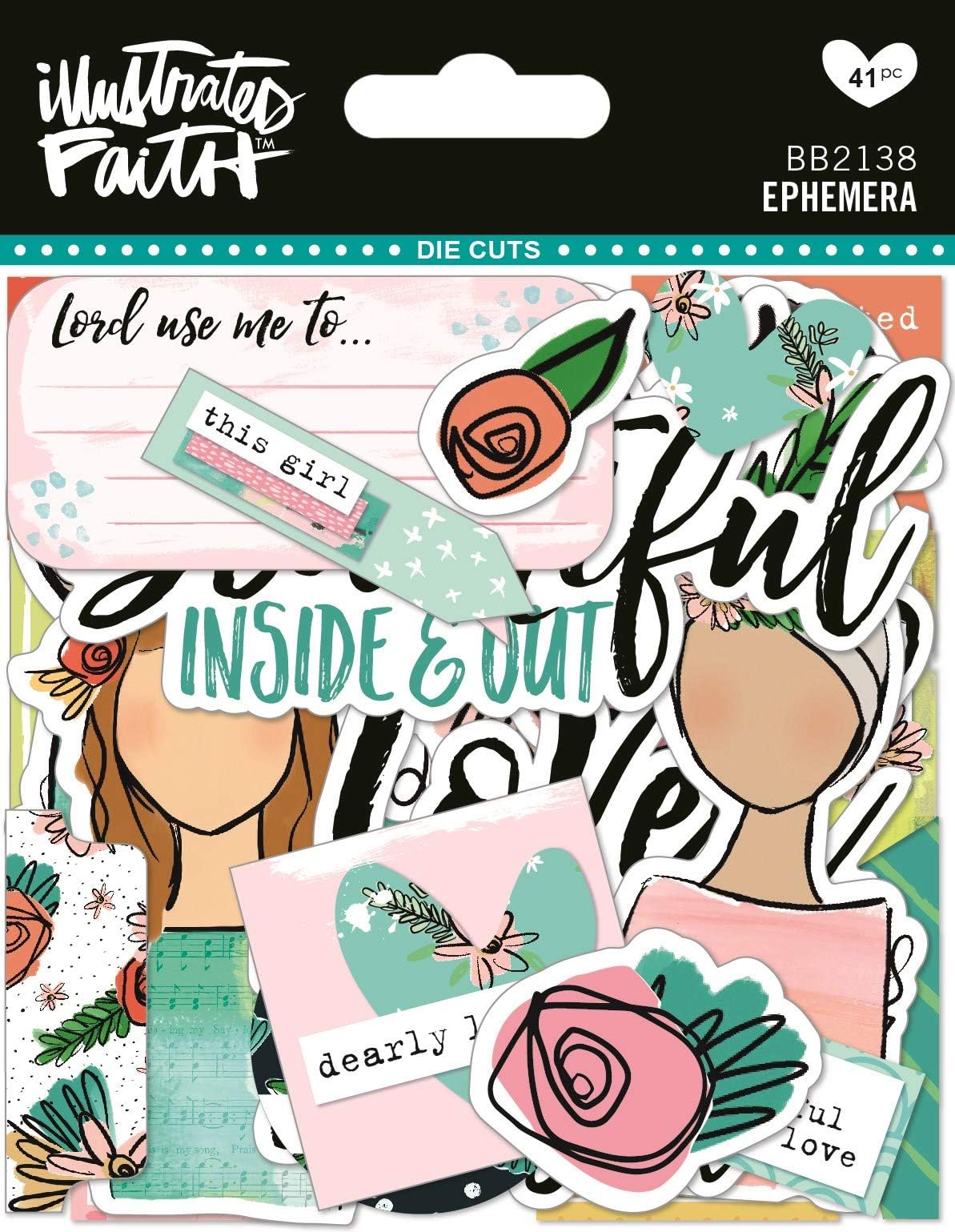 DaySpring 41 Ephemera Die-Cut Paper Pieces, Multi