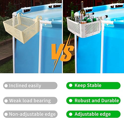 Miniatura 7 de Cesta de almacenamiento extra grande junto a la piscina, cesta de almacenamiento para piscina sobre el suelo, accesorios de almacenamiento para la