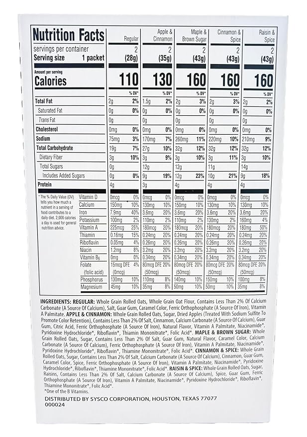 Avena Instantánea House Recipe Variedad - 10 Paquetes (2 Por Sabor) miniatura 2